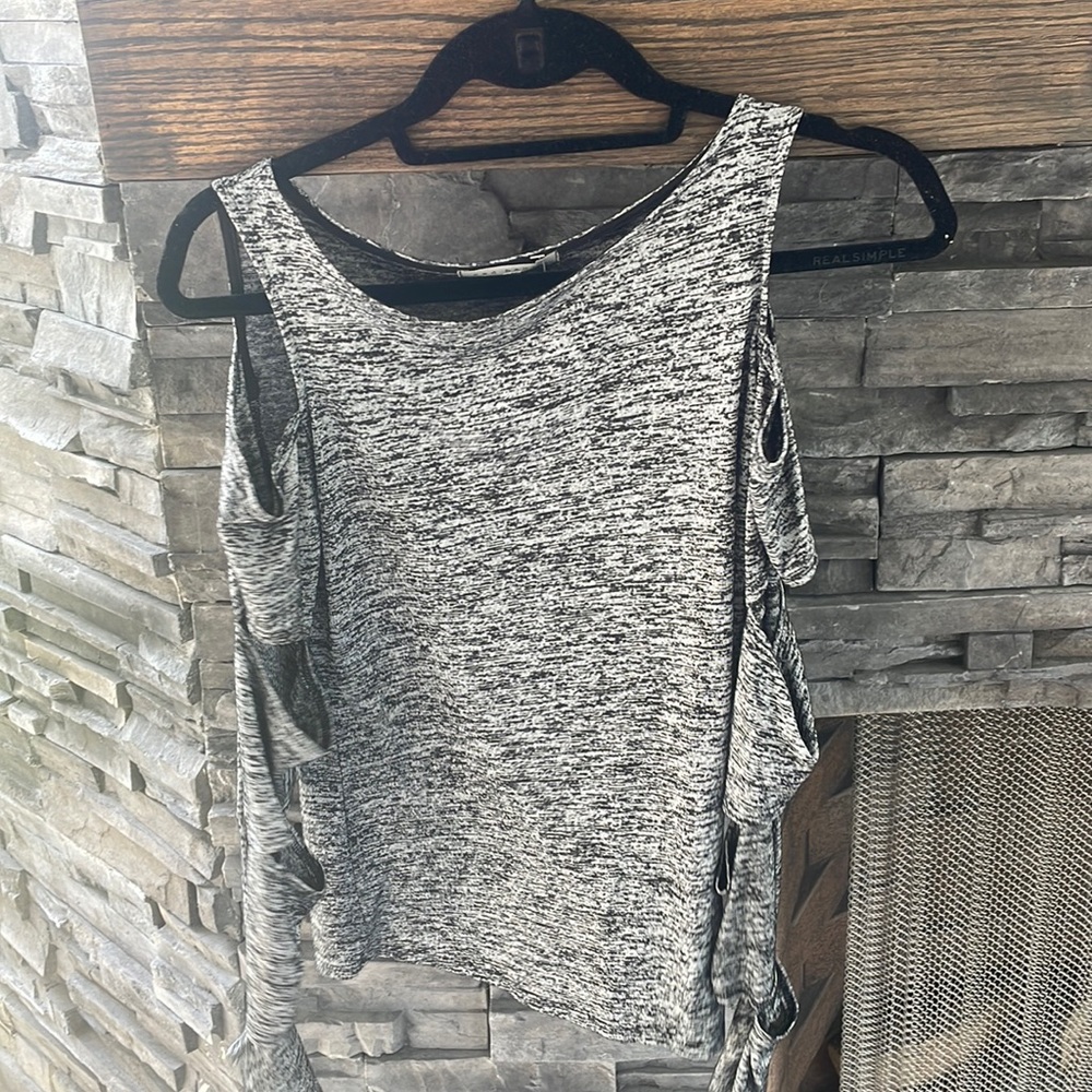 Shirt with cutouts from Red Haute.